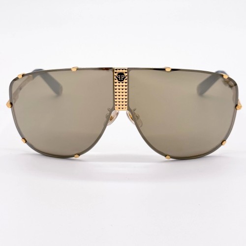 Philipp Plein SPP075 STUD - 400G - 69 Lunettes de soleil Shield