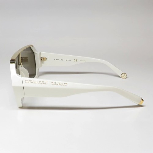 Philipp Plein SPP047 HEXAGON CAMOU - 3GFG Lunettes de soleil Blanc Dessus plat