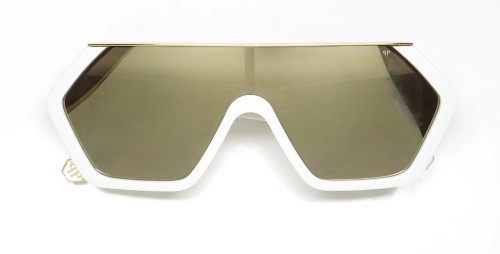 Philipp Plein SPP047 HEXAGON CAMOU - 3GFG Lunettes de soleil Blanc Dessus plat