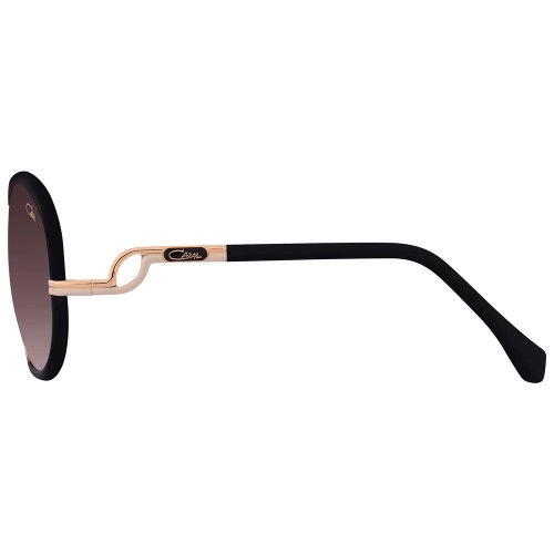 Cazal 9503 - 001 - 58 Lunettes de soleil Noir, Or Rond