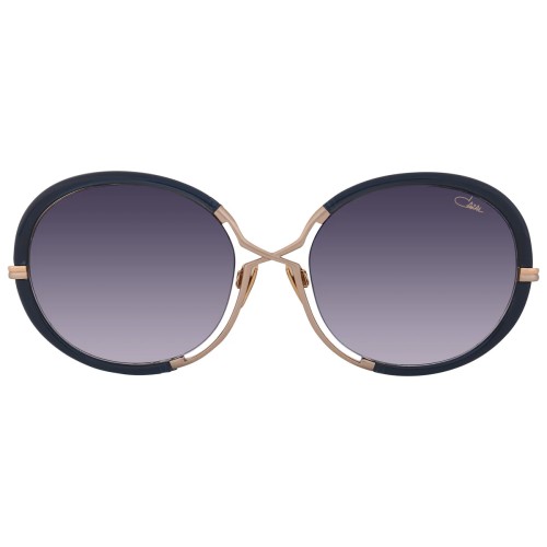 Cazal 9503 - 002 - 58 Lunettes de soleil Or, Bleu Rond