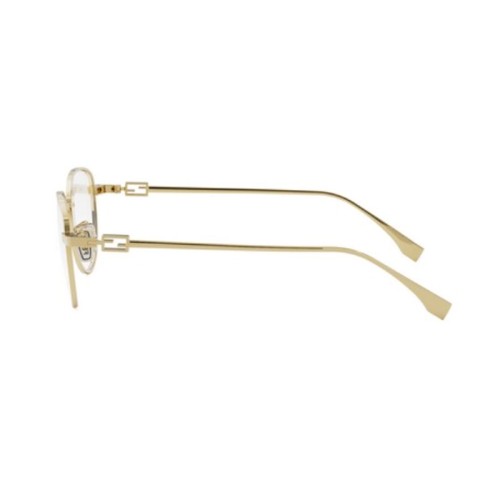 Fendi FE50109F - 030 - 52 Cadres optiques Or Coussin arrondi