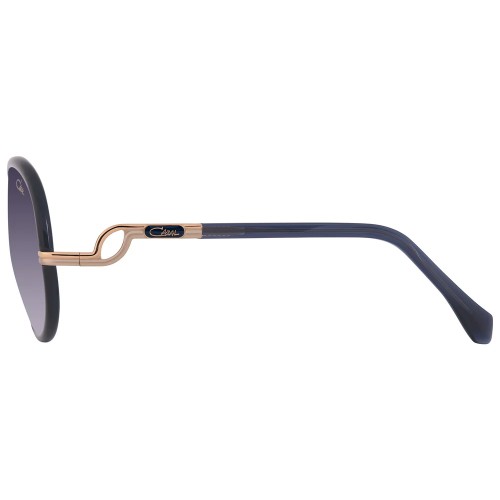 Cazal 9503 - 002 - 58 Lunettes de soleil Or, Bleu Rond
