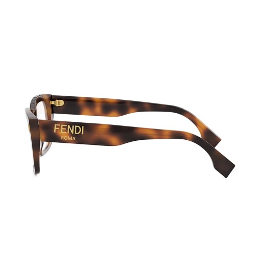 Fendi FE50094I - 053 - 52 Cadres optiques Havane Angulaire