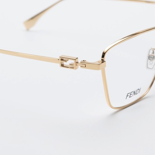 Fendi FE50071U - 030 - 57 Cadres optiques Or Angulaire