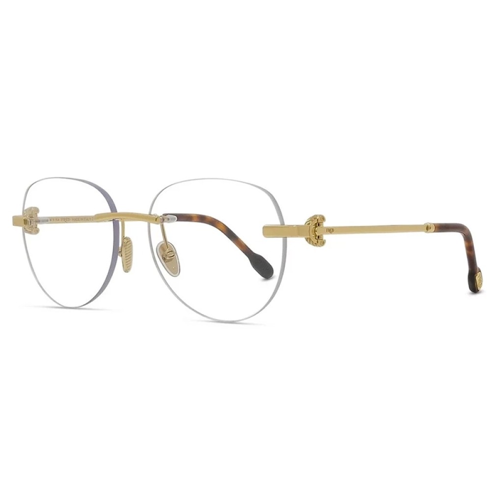 Fred FG50068U - 032 - 55 Cadres optiques Or, Havane Coussin arrondi