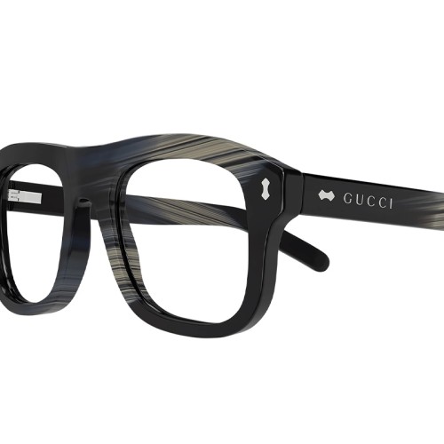 Gucci GG1712S NO CLIP - 003 - 52 Cadres optiques Noir, À motifs Angulaire