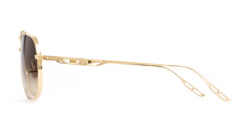Maybach THE COMMANDER I - MG-Z62 - 64 - PLAQUÉ OR (GOLD PLATED) Lunettes de soleil Gold Pilot (Aviator)