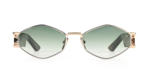 Maybach THE DRIVE II - PA/MG-AV-Z66 - 53 - PLAQUÉ OR (GOLD PLATED) Lunettes de soleil Or Ovale/Géométrique
