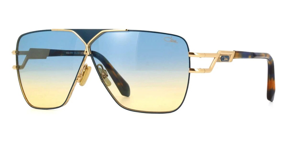 Cazal 9504 - 004 - 65 Lunettes de soleil Bleu Angulaire