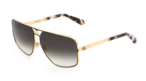 Maybach THE PRESENTER I - CHG/B-AAU-Z35 - 66 - PLAQUÉ OR (GOLD PLATED) Lunettes de soleil Noir, Or Pilote (Aviateur)