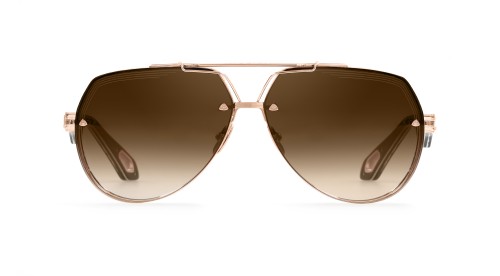 Maybach THE KING I - RG-HI-Z62 - 63 - PLAQUÉ OR (GOLD PLATED) Lunettes de soleil Or Pilote (Aviateur)