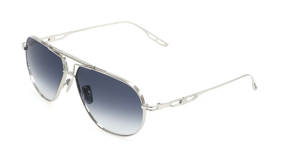 Maybach THE COMMANDER I - P-Z60 - 64 Lunettes de soleil Argent Pilote (Aviateur)