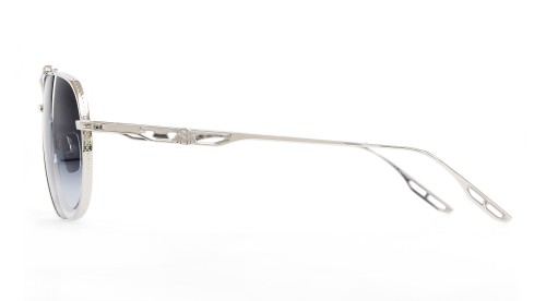 Maybach THE COMMANDER I - P-Z60 - 64 Lunettes de soleil Argent Pilote (Aviateur)