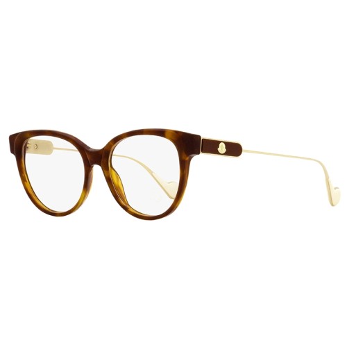 Moncler ML5056 - 052 - 53 Cadres optiques Havane, Or Coussin arrondi