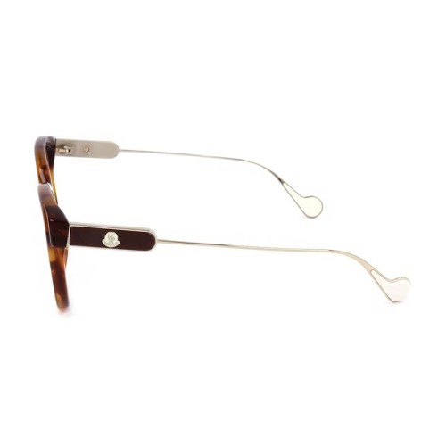 Moncler ML5056 - 052 - 53 Cadres optiques Havane, Or Coussin arrondi