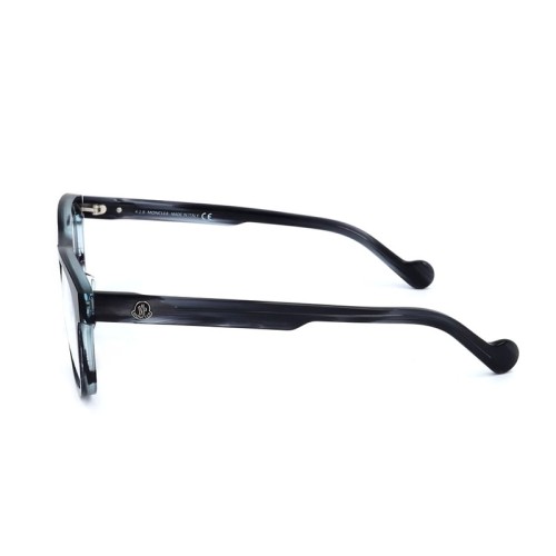 Moncler ML5052-F - 092 - 52 Cadres optiques Bleu, À motifs Coussin arrondi