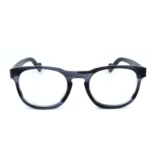 Moncler ML5052-F - 092 - 52 Cadres optiques Bleu, À motifs Coussin arrondi