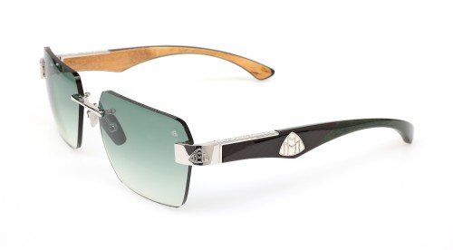 Maybach THE MAGIC I - PA-WFA-M13 - 59 Lunettes de soleil Argent, Noir Angulaire