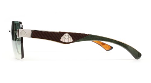 Maybach THE MAGIC I - PA-WFA-M13 - 59 Lunettes de soleil Argent, Noir Angulaire