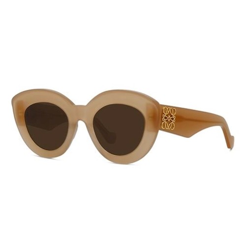 Loewe LW40051F - 72E - 53 Lunettes de soleil Brown Pillow (Rounded)