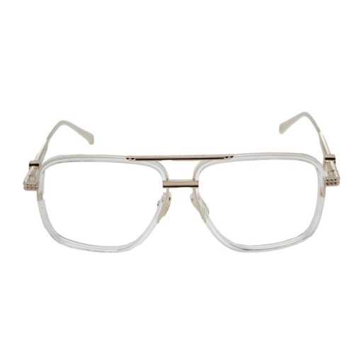 Philipp Plein VPP063 ROCK SUPERHERO - 0302 - 58 Cadres optiques Or, Transparent Pilote (Aviateur)