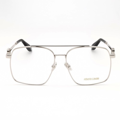 Roberto Cavalli VRC028 - 0579 - 58 Cadres optiques Argent, Noir Pilote (Aviateur)
