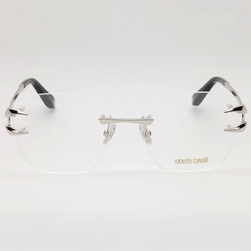 Roberto Cavalli VRC022 - 0579 - 58 Cadres optiques Argent, Noir Angulaire