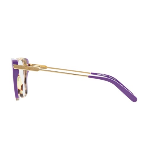 Salvatore Ferragamo SF2850 - 285 - 54 Cadres optiques Havane, Bleu, Beige Coussin arrondi