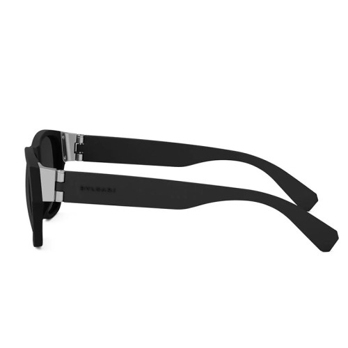 Bvlgari BV40022I ALUMINIUM - 02A - 56 Lunettes de soleil Noir Angulaire