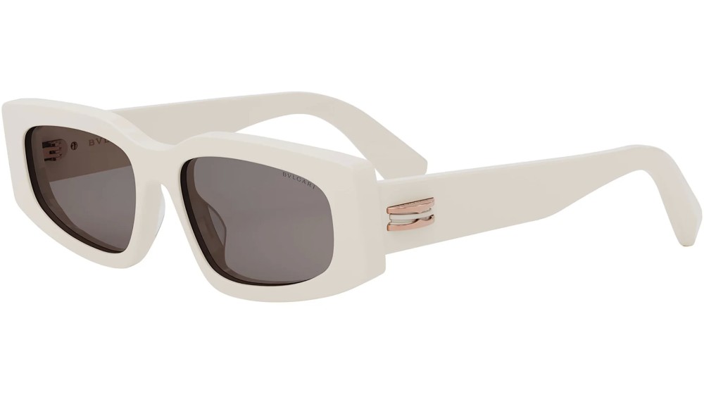 Bvlgari BV40014I B ZERO1 - 25A - 54 Lunettes de soleil Blanc Angulaire