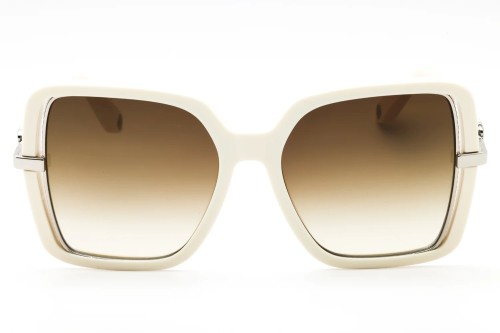 Roberto Cavalli SRC007 - 09X7 - 55 Lunettes de soleil Beige, Argent Angulaire