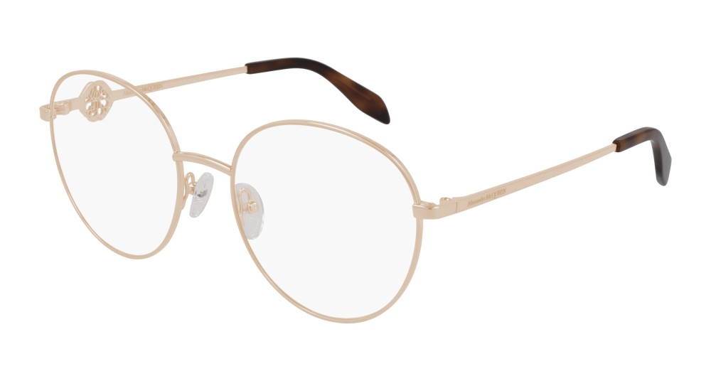 Alexander McQueen AM0291O - 003 - 55 Cadres optiques Or Rond