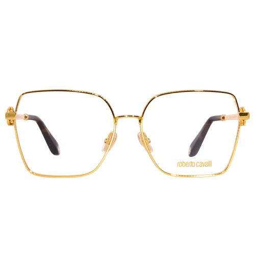 Roberto Cavalli VRC029 - 0400 - 57 Cadres optiques Or, Havane Angulaire