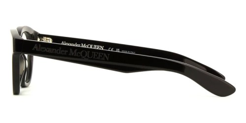 Alexander McQueen AM0384O - 001 - 47 Cadres optiques Noir Coussin arrondi