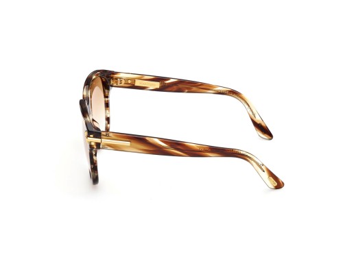 Tom Ford FT1236-F ICON COLLECTION - 55F - 58 Lunettes de soleil Havane Angulaire