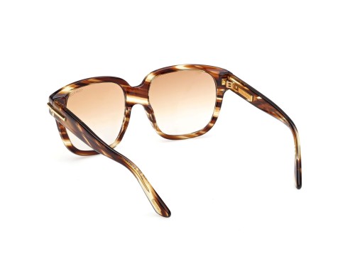 Tom Ford FT1236-F ICON COLLECTION - 55F - 58 Lunettes de soleil Havane Angulaire