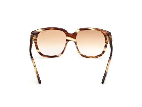 Tom Ford FT1236-F ICON COLLECTION - 55F - 58 Lunettes de soleil Havane Angulaire