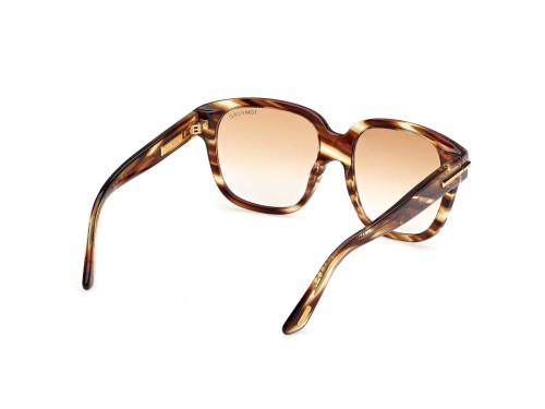 Tom Ford FT1236-F ICON COLLECTION - 55F - 58 Lunettes de soleil Havane Angulaire