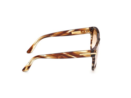 Tom Ford FT1236-F ICON COLLECTION - 55F - 58 Lunettes de soleil Havane Angulaire