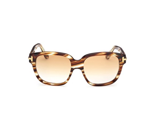 Tom Ford FT1236-F ICON COLLECTION - 55F - 58 Lunettes de soleil Havane Angulaire