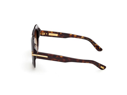 Tom Ford FT1237-F ICON COLLECTION - 52F - 53 Lunettes de soleil Havane Angulaire