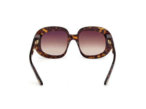 Tom Ford FT1237-F ICON COLLECTION - 52F - 53 Lunettes de soleil Havane Angulaire