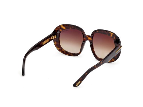 Tom Ford FT1237-F ICON COLLECTION - 52F - 53 Lunettes de soleil Havane Angulaire