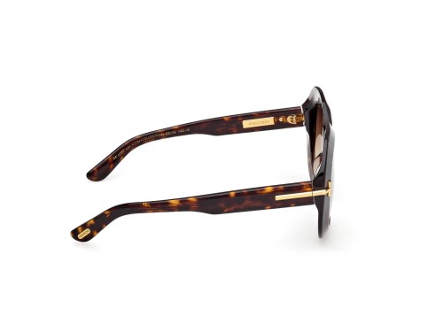 Tom Ford FT1237-F ICON COLLECTION - 52F - 53 Lunettes de soleil Havane Angulaire
