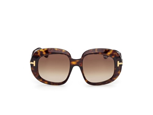 Tom Ford FT1237-F ICON COLLECTION - 52F - 53 Lunettes de soleil Havane Angulaire