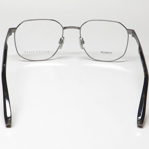 Philipp Plein VPP020 TITANIUM - 0584 - 53 Cadres optiques Argent, Havane Angulaire