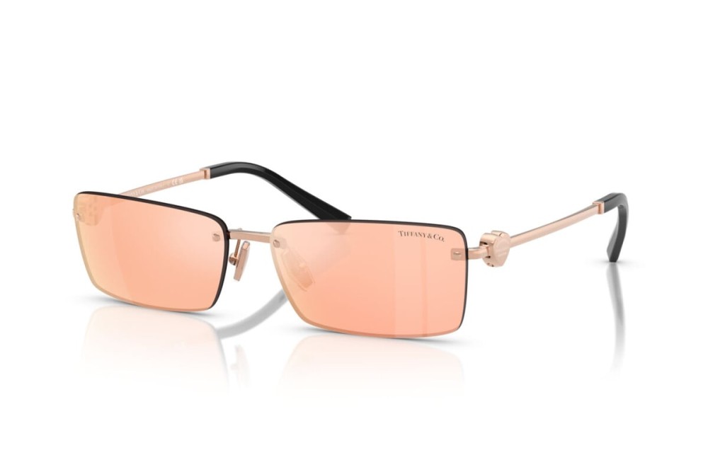 TIFFANY & CO. TF3108B - 61051T - 60 Lunettes de soleil Or rose Angulaire
