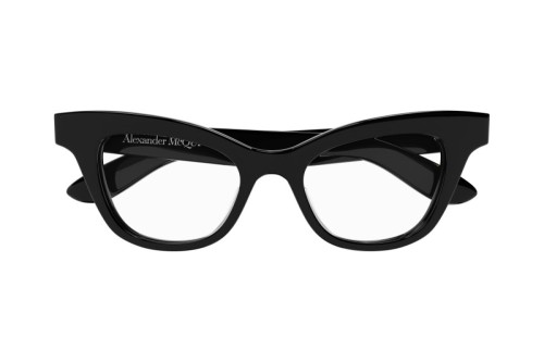Alexander McQueen AM0381O - 001 - 47 Cadres optiques Noir Œil de chat
