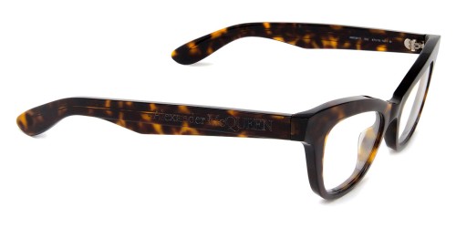Alexander McQueen AM0381O - 002 - 47 Cadres optiques Marron, À motifs Œil de chat